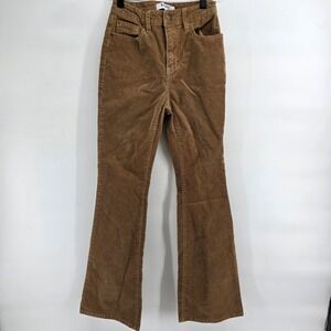 BLUE SPICE Women's Brown Corduroy Flare Pants Size 1